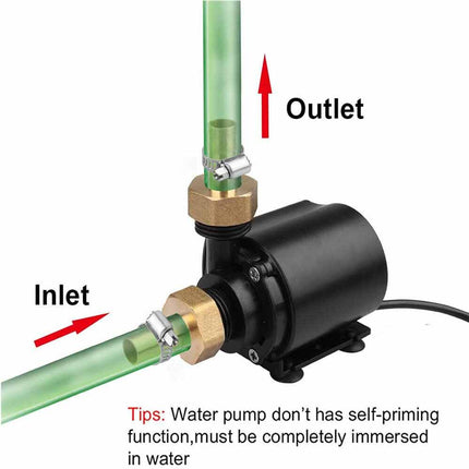 DC 12V Brushless Submersible Water Pump 500L/H for Aquarium & Fish Pond