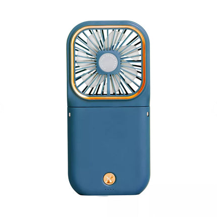 Mini Foldable Neck Fan, USB Rechargeable, Portable for Desk or Handheld Use