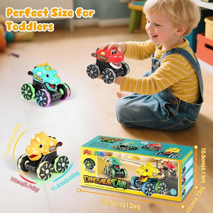 Light Up Dino Monster Truck – Press & Go Toddler Toy Car