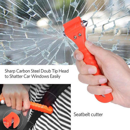 4X Car Emergency Escape Hammer Seatbelt Cutter Window Glass Breaker Tool