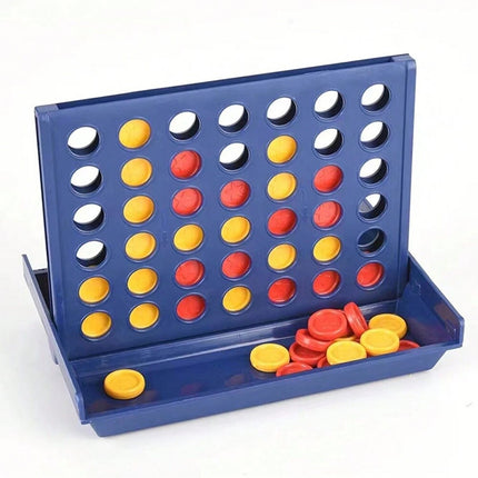 Mini Connect 4 in a Row Line Board Game Educational Family Toy for Kids