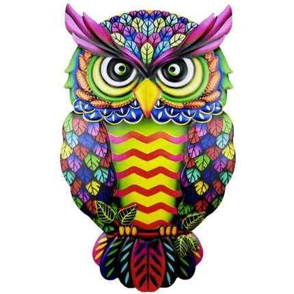 4PCS Metal Owl Fence Decor – Garden Wall Art Hanging