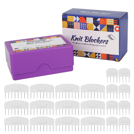 20Pcs Knit Blockers & Pins Kit for Blocking Crochet Lace Needlework