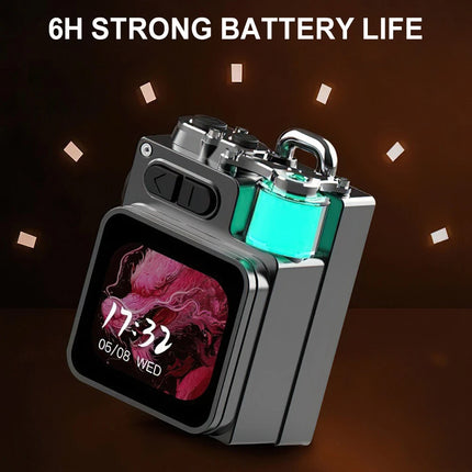 Outdoor Mini Bluetooth Speaker with Alarm Clock & RGB Ambient Lamp Display