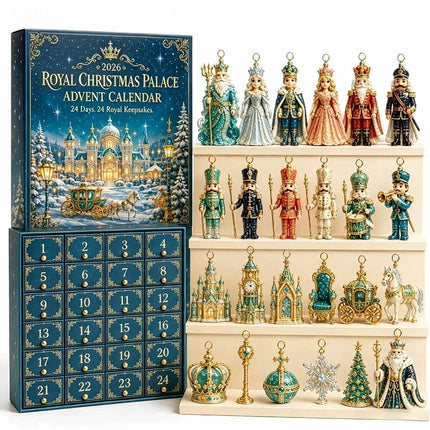 Christmas Countdown Calendar 2D Acrylic Nutcracker Advent 24-Day Ornament