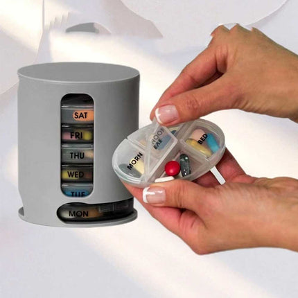 7-Day Weekly Pill Organizer Daily Tablet Medicine Storage Dispenser Box