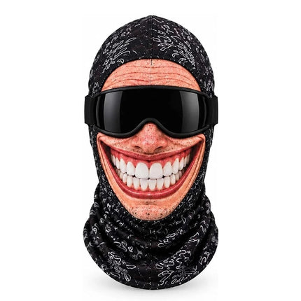 3D Funny Face Balaclava Ski Mask for Winter Outdoor Cover