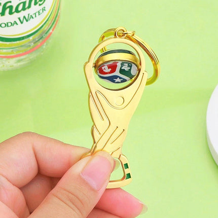 2PCS Mini 2026 FIFA World Cup Keychain Football Pendant Bottle Opener for Soccer Fans Gift
