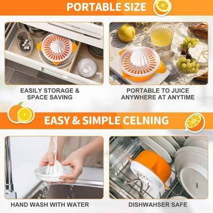 Manual Citrus Juicer Lemon Squeezer 250ml Kitchen Press Pro
