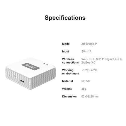 Zigbee 3.0 Smart Gateway, Wi-Fi & Zigbee Dual-Protocol Bridge