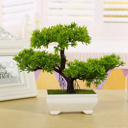 Bonsai Simulation Artificial Plant Fake Pine Tree Potted Flowers for Home Decor
