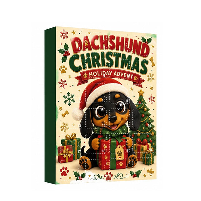 2026 Dachshund Advent Calendar 24-Day Christmas Countdown Acrylic Gift
