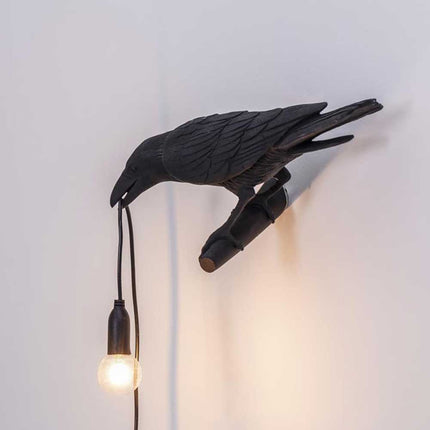 Resin Lucky Bird LED Lamp – Wall/Table/Night Light for Bedside Decor