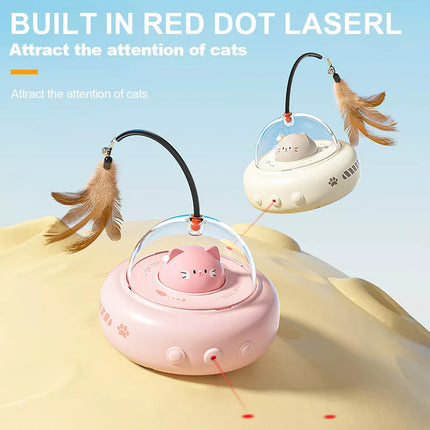 Automatic Smart Interactive LED Laser Teasing Cat Toy for Indoor Pets