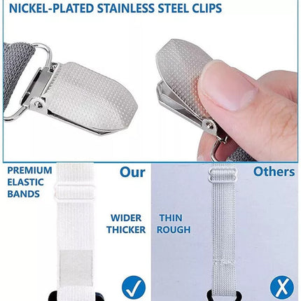Mattress Sheet Clips Holders Fasteners Grippers Straps Suspender Fitted