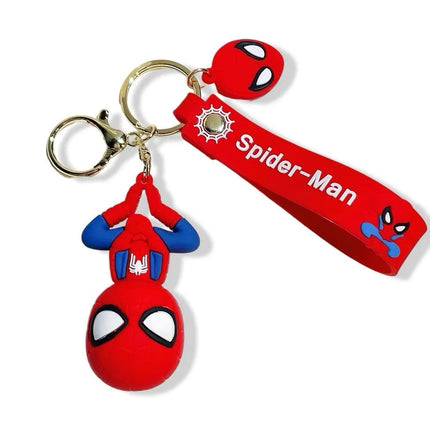 Spiderman Cartoon Keychain Keyring Gift Set Bag Clip Stocking Filler