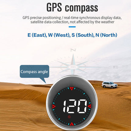 GPS HUD Speedometer for Cars: Windshield Projector with Speed Alerts to Keep You Focused on Road