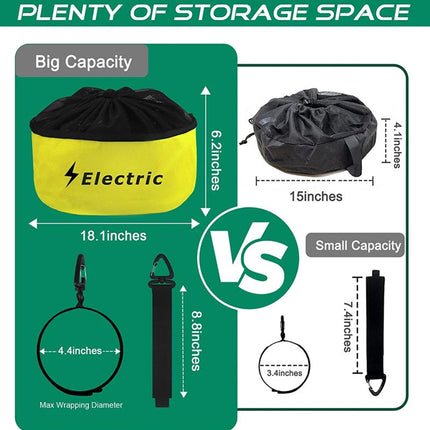 Hose & Cord Storage Bag for Camping & RV | All-in-One for Water Hose & Cables, Heavy-Duty Carry Case