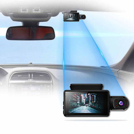 Dual Channel Dash Cam | Front and Rear Recorder with G-Sensor & 1080P Full HD