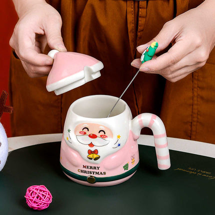 400ml Christmas Ceramic Santa Coffee Mug with Gift Box Xmas Present