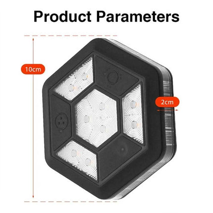 360° Rotating Magnetic LED Car Warning Light - High Visibility Flashing Safety Beacon