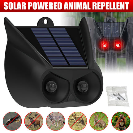 Solar Powered Animal Repeller Bird Cat Fox Dog Scarer Pest Control