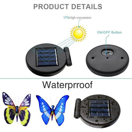 3PCS Solar Butterfly LED Stake Light – Waterproof for Garden & Lawn