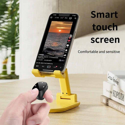 Bluetooth 5.3 Touch Remote Ring for Selfie Page Turner & Scrolling