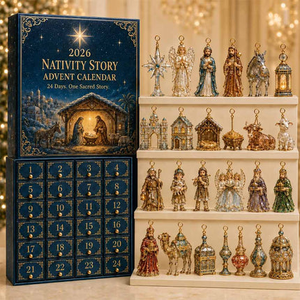 Christmas Countdown Calendar 2D Acrylic Nutcracker Advent 24-Day Ornament