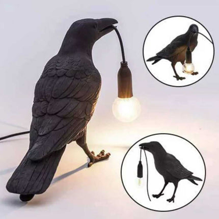 Resin Lucky Bird LED Lamp – Wall/Table/Night Light for Bedside Decor