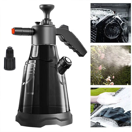 2.3L Pressure Sprayer Foam Cannon - Hand Pump Car Wash Soap Applicator with Heavy Duty Can