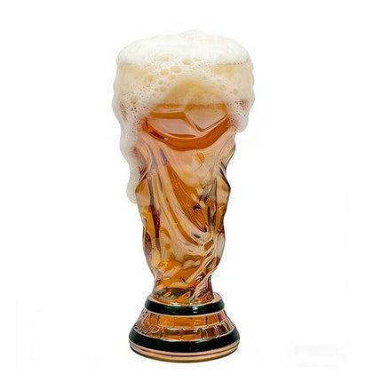 2026 World Cup Trophy Beer Glass - Iridescent Football Bar Mug Decor