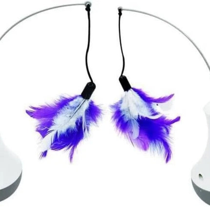 Interactive Cat Feather Toy – Automatic Kitten Teaser for Indoor Play