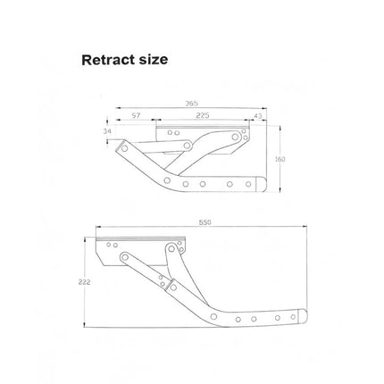 12V Electric Retractable Aluminum Step for Caravans and RVs
