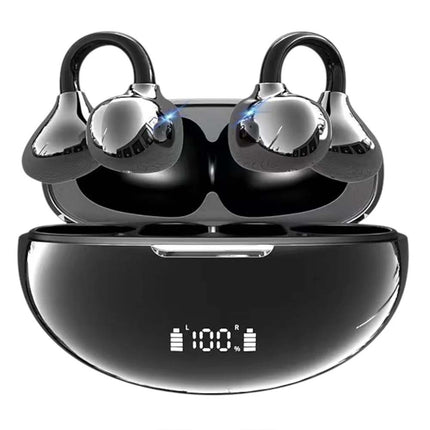 Wireless Clip-On Earbuds Bluetooth 5.3 Open Ear Headphones Sports Earhooks Comfortable Fit for Android iPhone