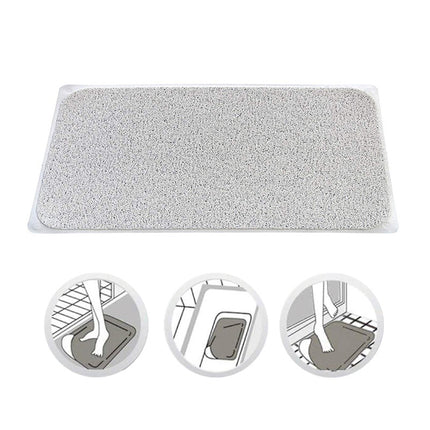2X Anti-Slip Loofah Shower Rug Bath Mat with Quick Water Drain for Bathroom