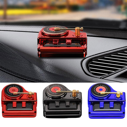 Solar-Powered Rotating Piano Car Air Freshener & Perfume Diffuser - Elegant Car Decor Gift