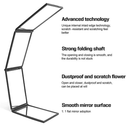 360° 4-Way Mirror DIY Haircut Kit with Telescopic Stand