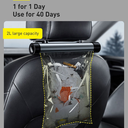 Car Trash Can Litter Bag Garbage Waste Bin with Lid Seat Organizer Accessory