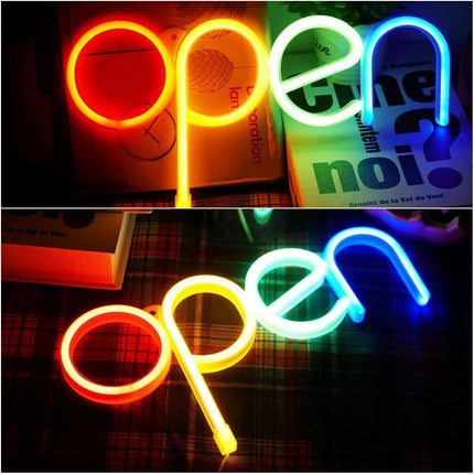 LED Open Sign Light Bar for Shop Window, Hotel, Restaurant Hanging Display