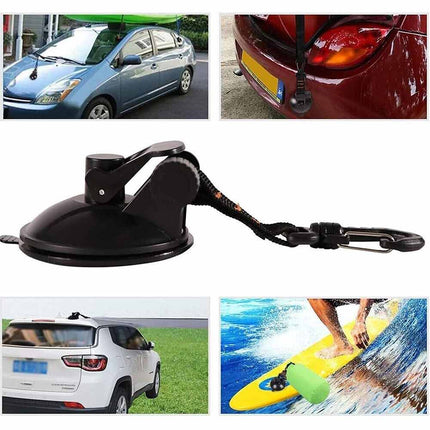 Car Suction Cup Tie-Downs (4pcs) | Heavy-Duty Anchors for Cargo, Roof Rack, Dog Guards & Awning Hooks