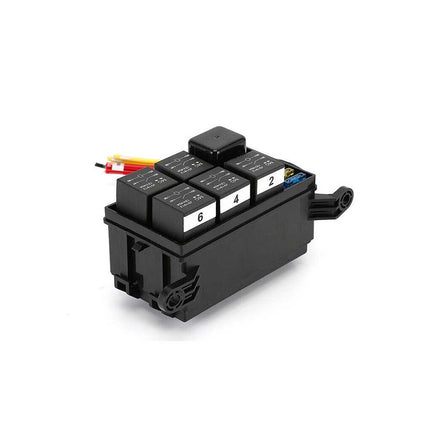 Waterproof 6-Slot Relay & Fuse Block, 12V 40A with ATC Fuse Holders