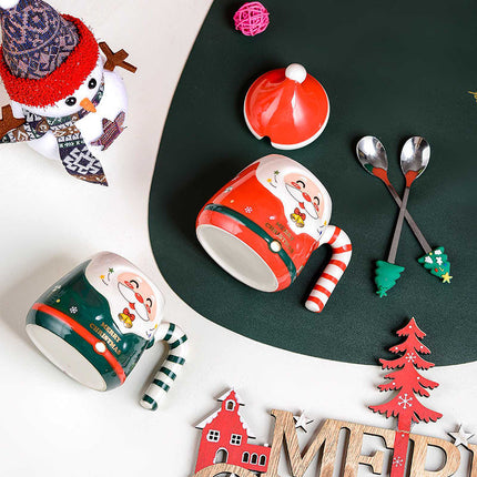 400ml Christmas Ceramic Santa Coffee Mug with Gift Box Xmas Present