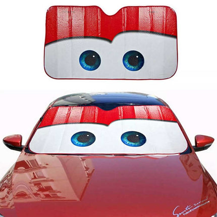 Cartoon Eye Sun Shade for SUV Front Windshield Auto Visor Cover