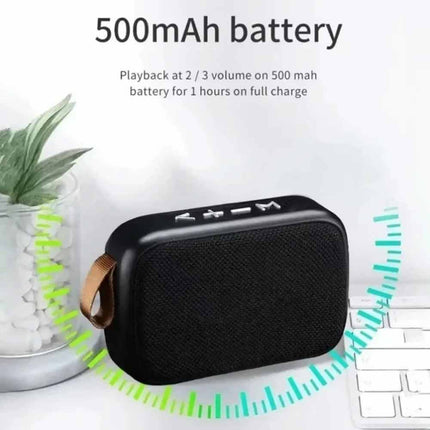 Portable Mini Fabric Bluetooth Speaker Soundbar with FM Radio TF Card & USB