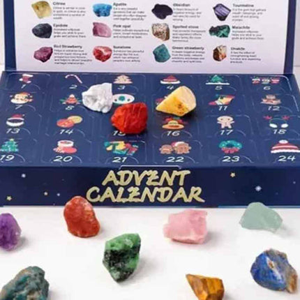 2026 Geological Ore Advent Calendar Mock Stone Crystal Christmas Countdown