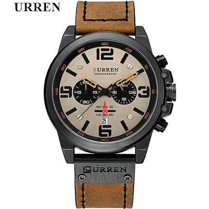 Men's Military Sport Silicone Watch with Calendar for Boys