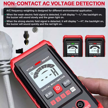 2000 Counts Smart Digital Multimeter Auto-Ranging Voltmeter for Measurement