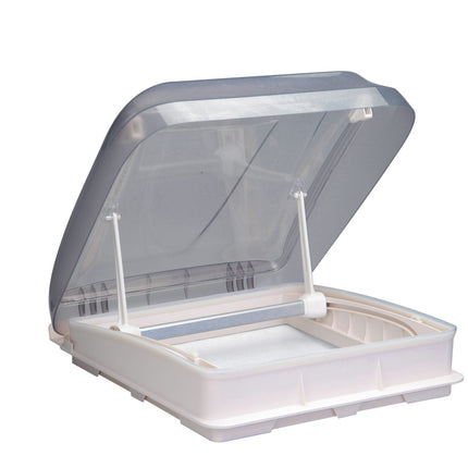 400mm x 400mm Roof Hatch with Skylight | Built-In Blind & LED Light for Caravan, Motorhome, RV