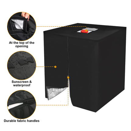 Heavy Duty Waterproof IBC Cover for 1000L Tank, UV Protection